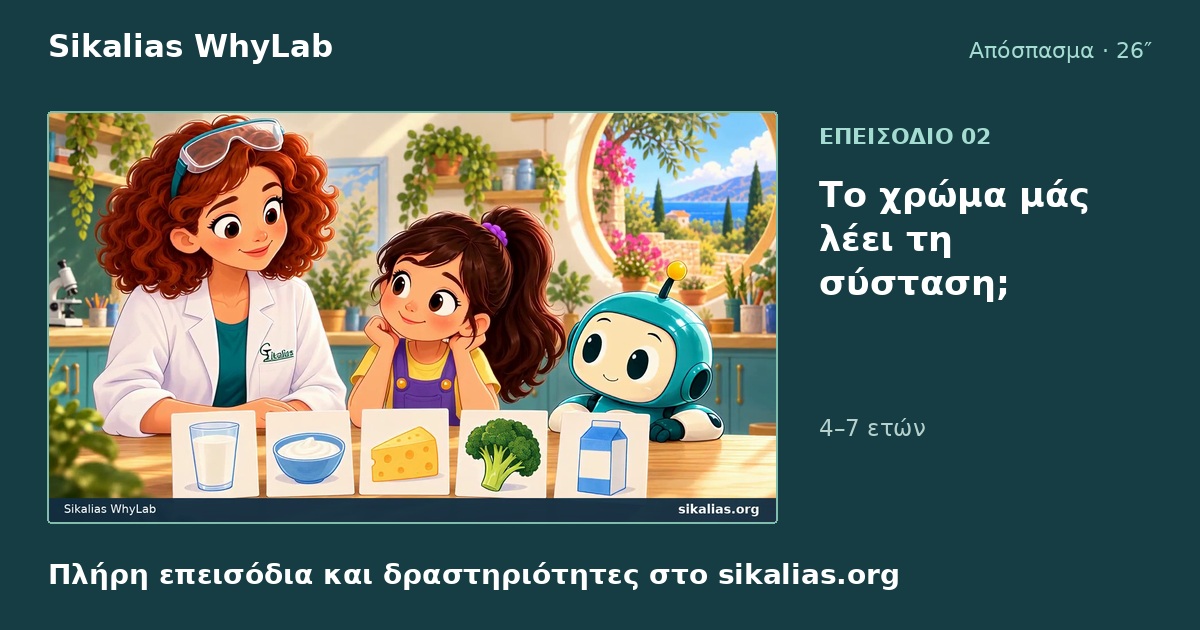 Το χρώμα μάς λέει τη σύσταση; · μια οικογενειακή δραστηριότητα