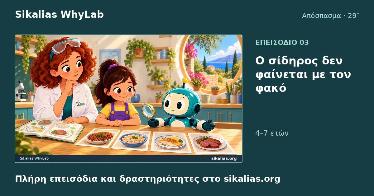 Ο σίδηρος δεν φαίνεται με τον φακό · μια οικογενειακή δραστηριότητα
